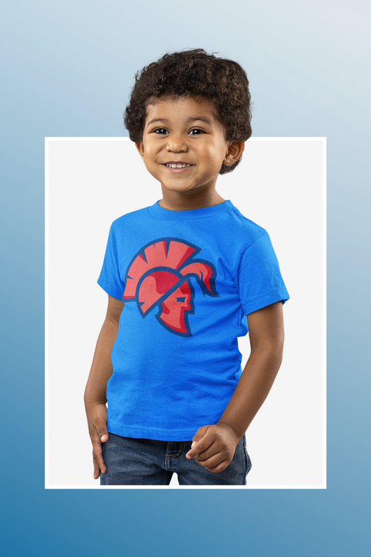 MCA Warrior Mascot - Heather Royal Blue - Toddler & Youth sizes
